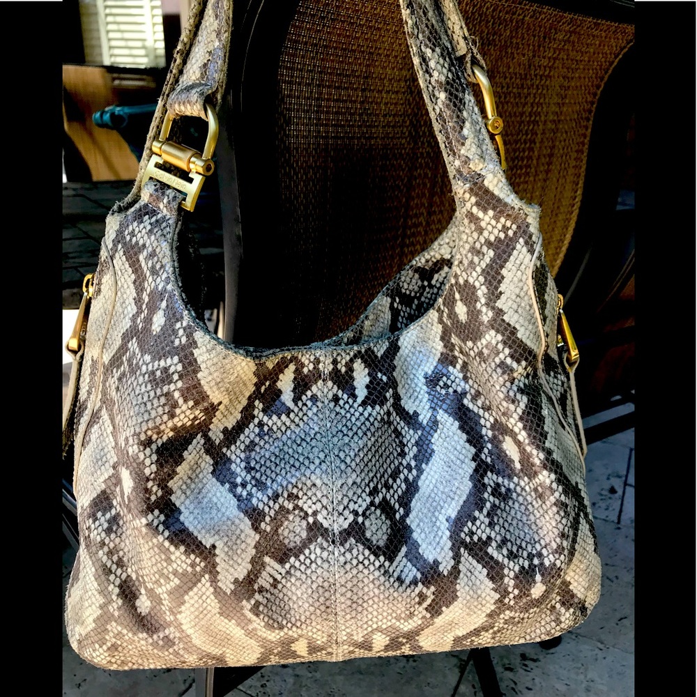 Calvin Klein Snakeskin Print Bag